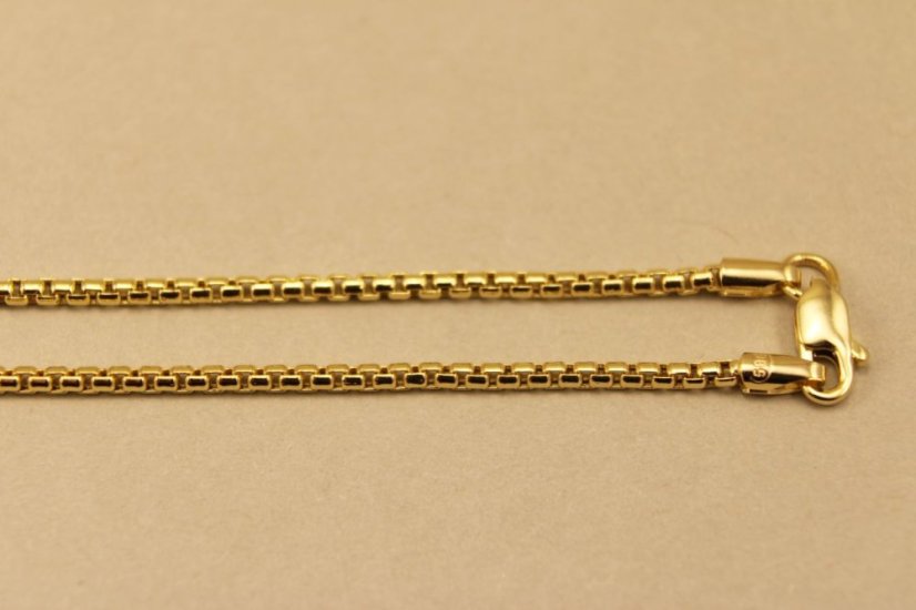 Retiazka-vzor Veneziana-žlté zlato-14 karátov