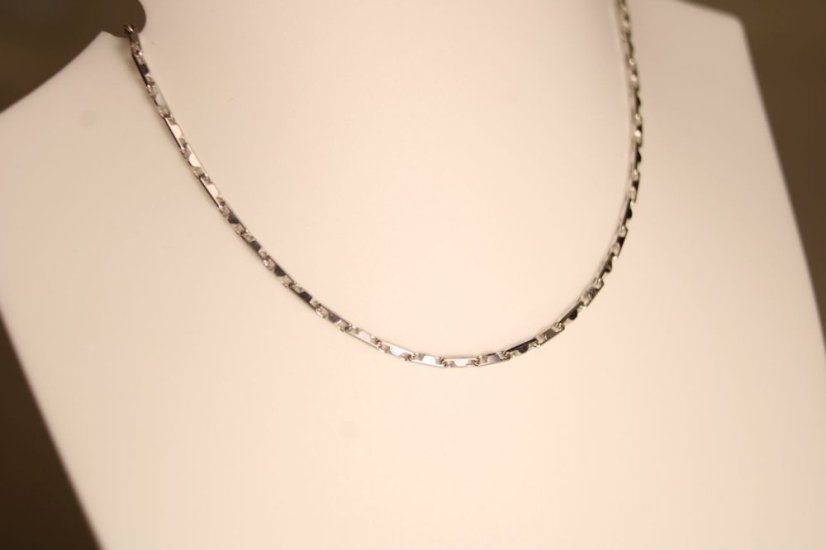 Dámska strieborná retiazka, rhodium, 45 cm, 3,60 g, 925/1000