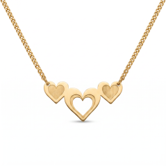 Celebritka-Srdcia- Pancier-Žlté zlato-14k