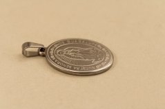 Prívesok- medailón Panna Mária- chirurgická oceľ- 316/L