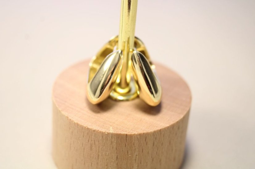 Hladké pozlátené strieborné štvorcové náušnice, zacvakávacie zapínanie, 7,46g, 925/1000
