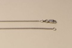 Zlatá retiazka vo vzore Fox z bieleho zlata, 39,5 cm, 2,78 g, 14 karátov 585/1000
