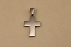 Prívesok- krížik- hladký- chirurgická oceľ