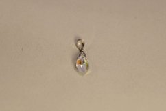 Strieborný prívesok swarovski crystals číry meniaci farbu, striebro, 0,76g, 925/1000