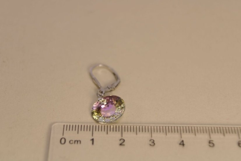 Náušnice -swarovski crystals-striebro-klasické zapínanie
