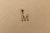 Prívesok - písmeno M - číre zirkóny - žlté zlato - 14 karátov