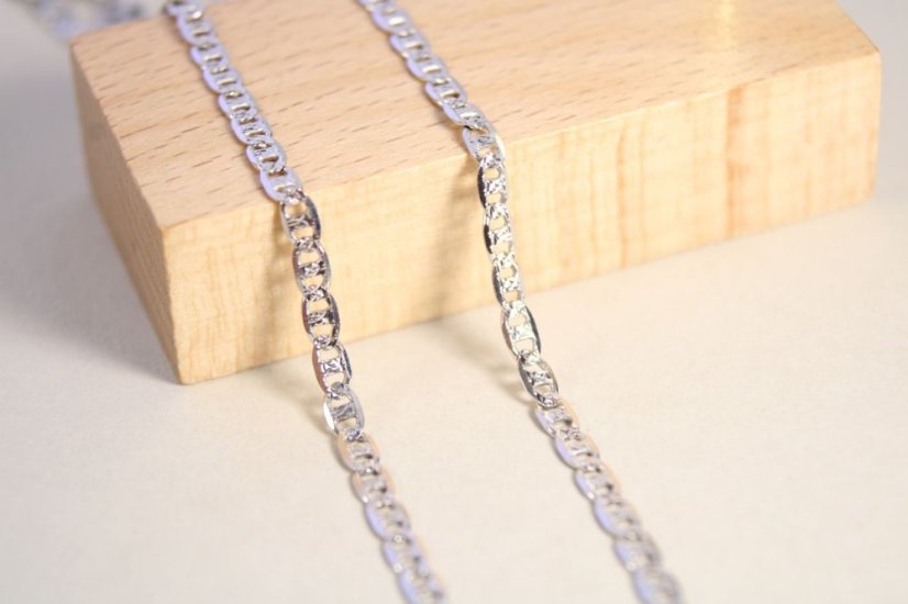 Retiazka- MARINA GUCCI- gravír- rhódiované striebro