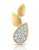 Prívesok- žlté zlato-diamanty 0,060 ct-H/Si-14 karátov