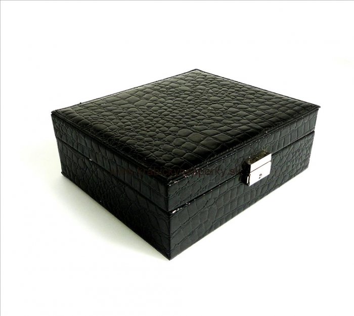 Box na hodinky 7234.99 - Materiál: Imitácia kože, Farba: Čierna, Rozmery: 20x19x9, Dámske/Pánske: Unisex