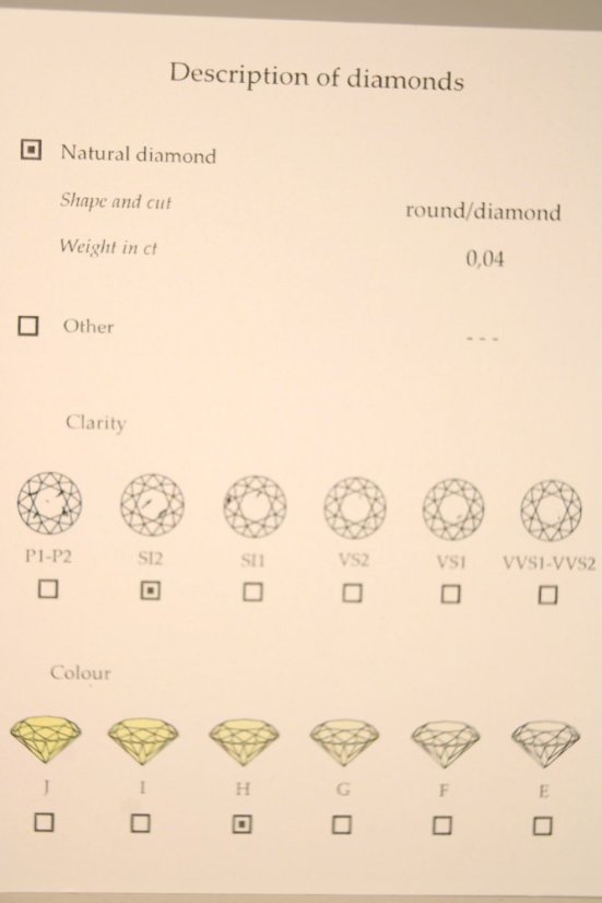 Prsteň- Nekonečno- diamanty- viacfarebné zlato- 14 karátov