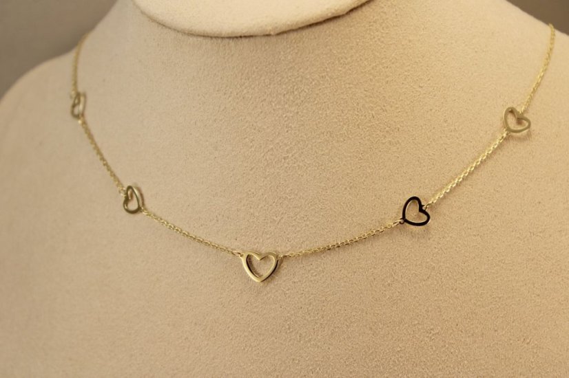 Celebritka-Srdce-Anker-Žlté zlato-14k