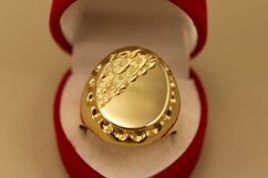 Zlatý prsteň-žlté zlato-pečatný-14K