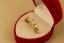 Zlatý prsteň, žlté zlato, ruženec, 14k 585/1000