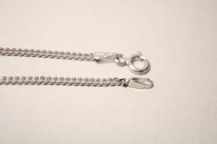 Strieborná rhódiovaná UNISEX retiazka vo vzore pancier,50,5cm, 4,09g, 925/1000