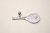 Prívesok- tenisová raketa- biela perlička- číre zirkóny- rhódiované striebro