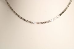 Zlatá retiazka Vatentino z bieleho zlata, 40 cm, 1,48 g, 14 karátov 585/1000