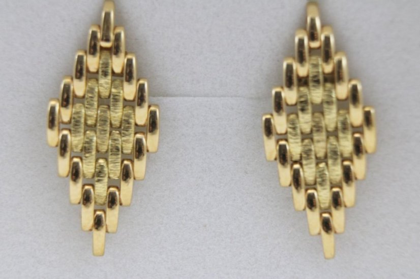 Náušnice visiace žlté zlato 3,33g 14k 585/1000 - Farba zlata: Žltá, Váha (g): 3,33, Rýdzosť: 14 karátov 585/1000