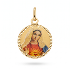 Prívesok-Panna Mária-žlté zlato-14k