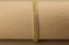 Náramok - tenisový - číre zirkóny - pozlátené striebro