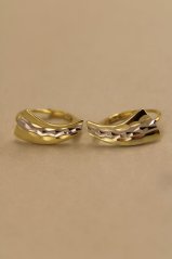 Náušnice- gravír- patent- kombinované striebro