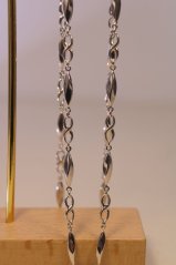 Zlatá retiazka biele zlato, kombinované očká, 50,5cm, 6,90 g, 14 karátov, 585/1000