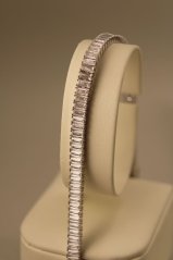 Náramok - tenisový - číre zirkóny - rhodium - striebro