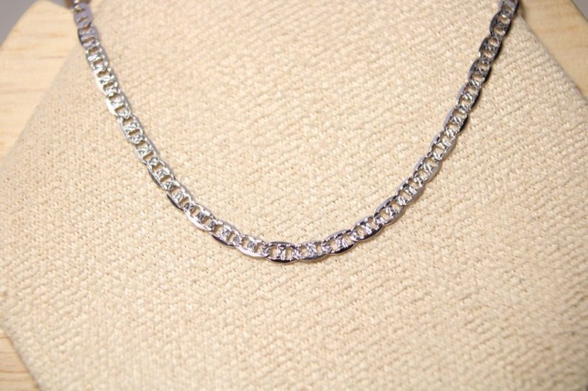 Retiazka- MARINA GUCCI- gravír- rhódiované striebro