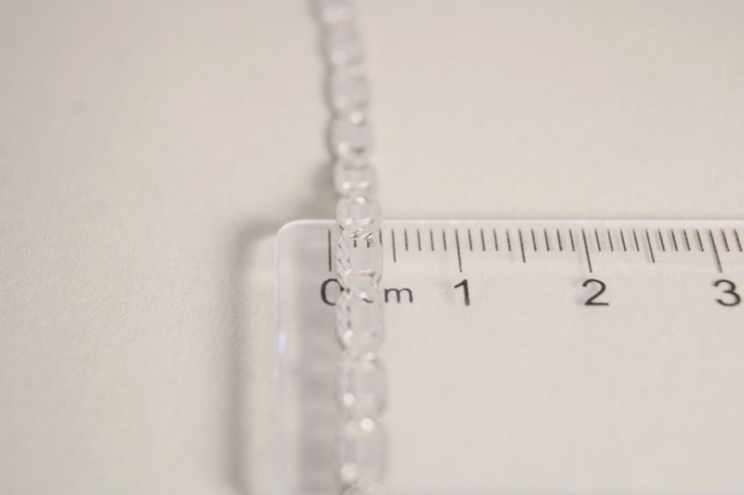 Strieborný náramok úzke vzorované platničky, rhodium, 18,5/20cm, 3,05 g 925/1000
