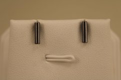 Minimalistické náušnice-puzetky-čierne rhodium-striebro