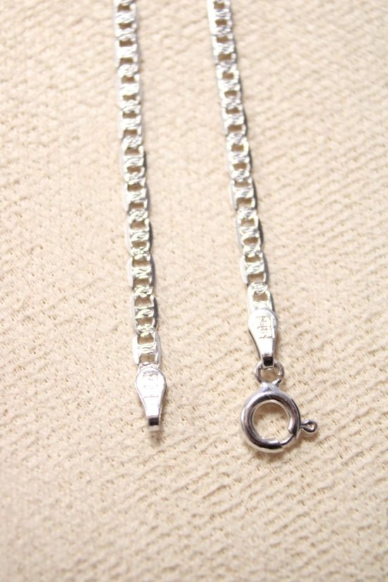 Strieborný náramok gravírovaný Marina gucci, rhodium, 17,5 cm, 1,86 g, 925/1000