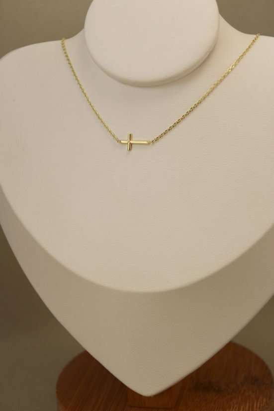 Celebritka-Krížik-Anker-Žlté zlato-14k