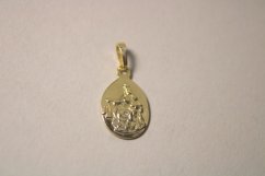 Prívesok Panna Mária Škapuliarska zo žltého zlata, 0,96 g, 14K 585/1000