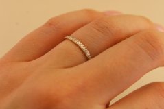 Prsteň-štýl eternity- diamanty- žlté zlato- 14 karátov