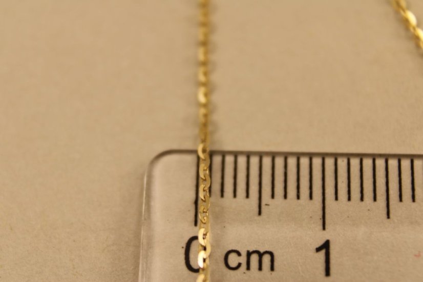 Retiazka- Anker brúsený- žlté zlato- 14 karátov