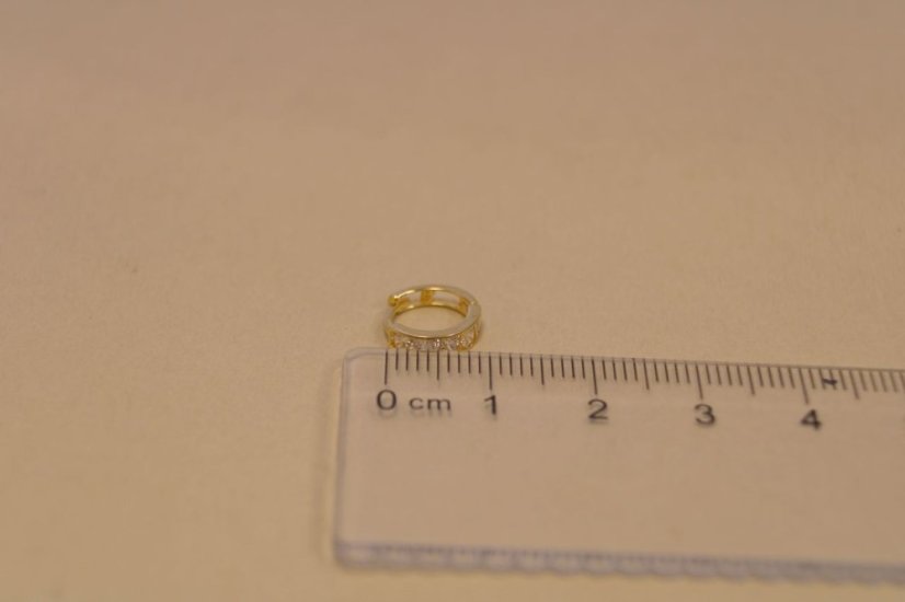 Náušnice-kruhy-číre zirkóny-žlté zlato-14 karátov