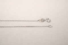 Zlatá retiazka Anker, biele zlato, 41,5 cm, 0,94 g, 14 karátov 585/1000