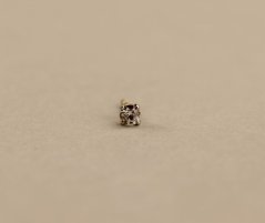 Piercing do nosa - číry zirkón - kombinované zlato - 14K