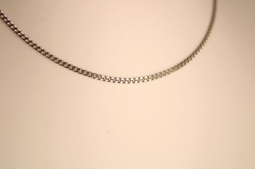 Strieborná rhodiovaná UNISEX retiazka vo vzore pancier, 50 cm, 1,88 g, 925/1000