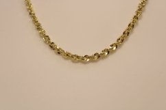 Retiazka-poprepájané očká- žlté zlato- 14 karátov