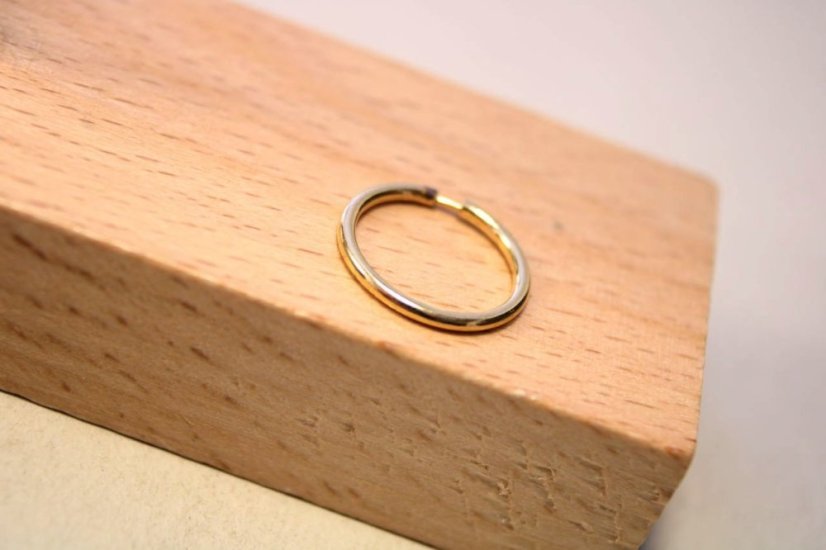 Náušnica- hladký kruh- zasúvacia- žlté zlato- 14 karátov