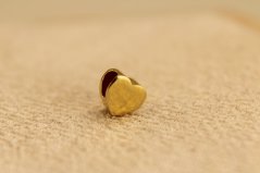 Prívesok-srdiečko-žlté zlato-14K