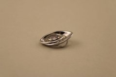 Prívesok- fialový Ametyst- rhódiované striebro- 925/1000