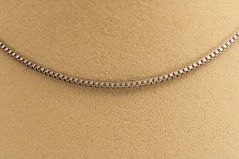 Retiazka- UNISEX- vzor Cube- štvorcové očká- chirurgická oceľ