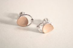 Náušnice-číre zirkóny-šrúbky-rhódium-striebro