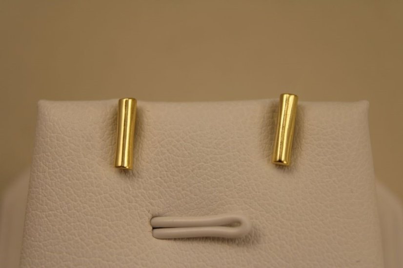 Minimalistické náušnice-puzetky-pozlátené striebro