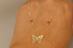 Celebritka-Motýľ-Brúsený Anker-Žlté zlato-14k