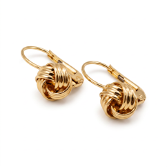 Náušnice-kĺbko-patent- žlté zlato 14k