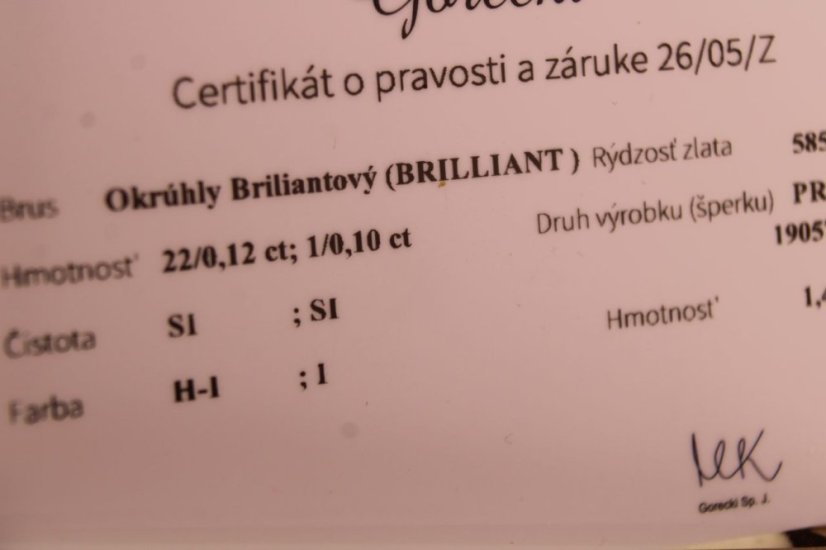 Zlatý prsteň - Briliantový veniec - 14k- Žlté zlato