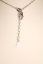 Strieborný náhrdelník prepojené srdcia číre zirkóny, rhodium, 43-46 cm, 3,09 g, 925/1000