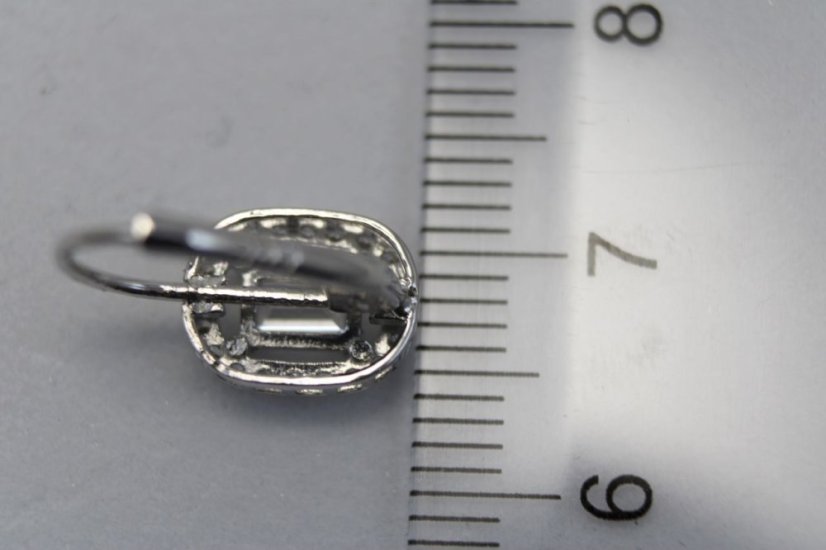 Náušnice visiace biele zlato číre zirkóny 2,23g 14k 585/1000 - Farba zlata: Biela, Druh kameňa: ZIRKÓN, Farba kameňa: Číry, Váha (g): 2,23, Rýdzosť: 14 karátov 585/1000